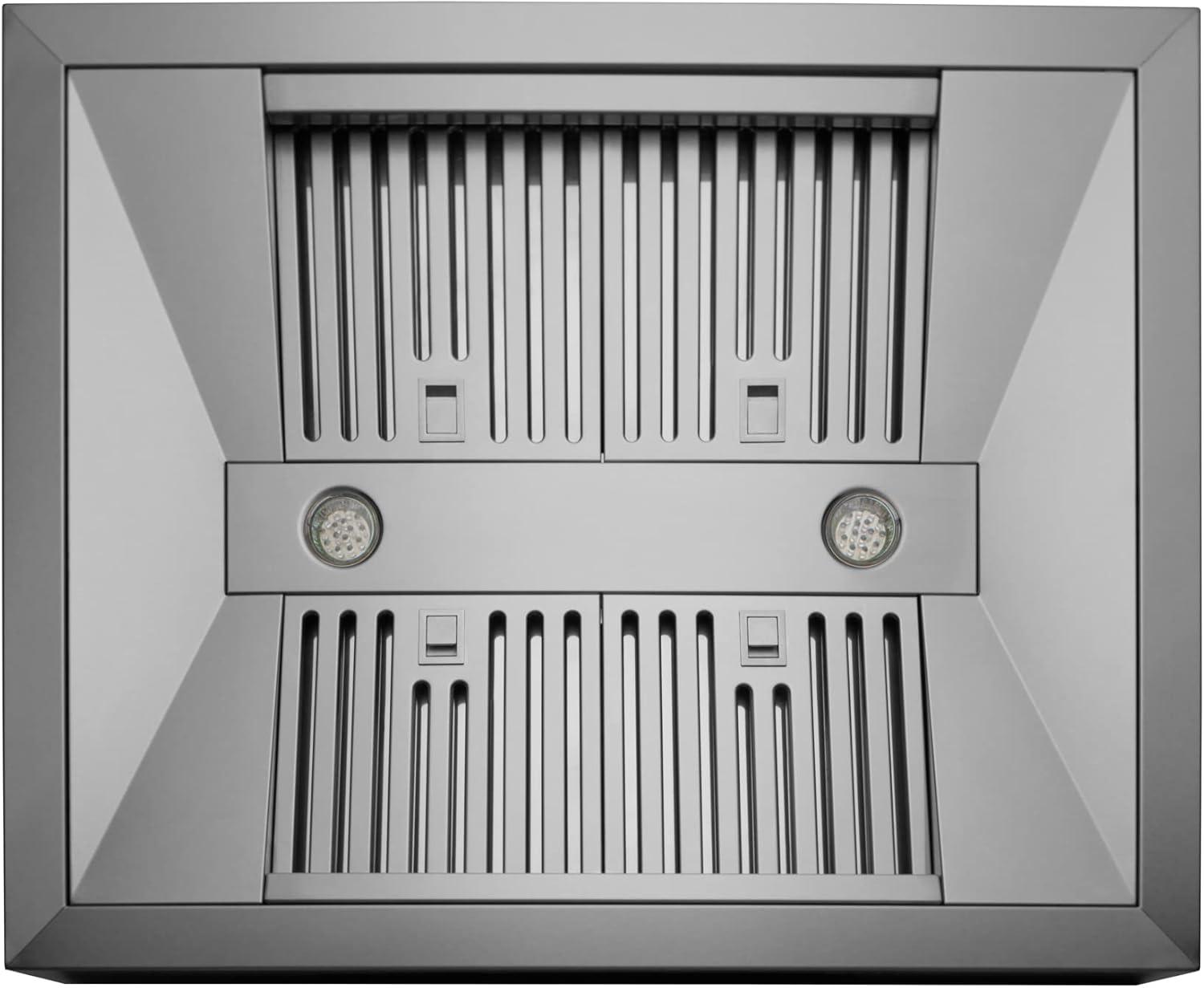 30" 1000 CFM Ducted Island Range Hood in Stainless Steel