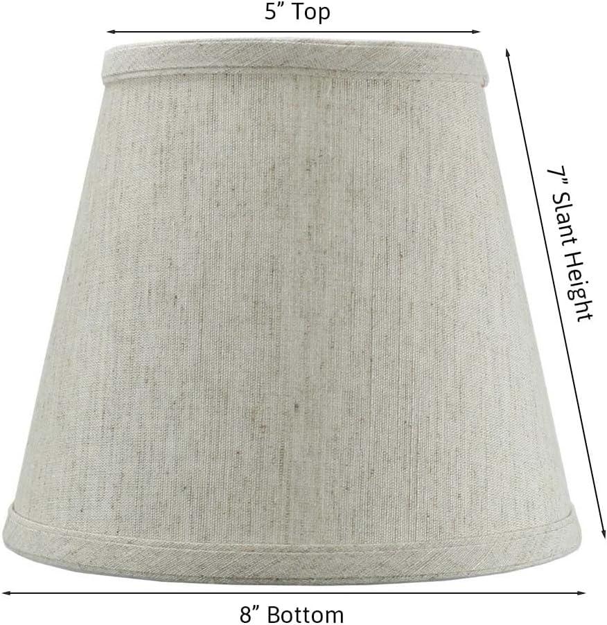 Home Concept Inc 7'' H x 8'' W Silk Empire Lamp Shade