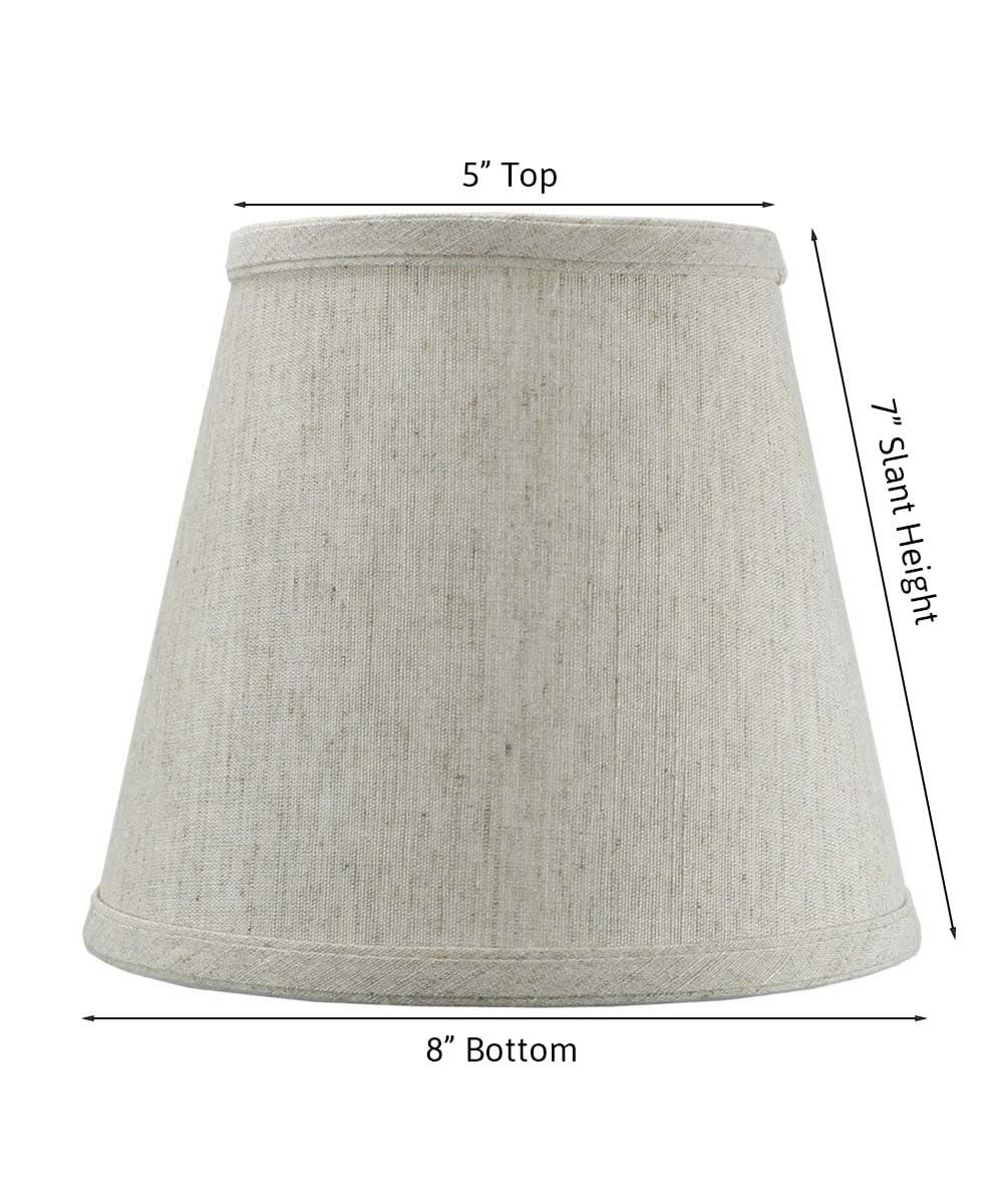 Home Concept Inc 7'' H x 8'' W Silk Empire Lamp Shade
