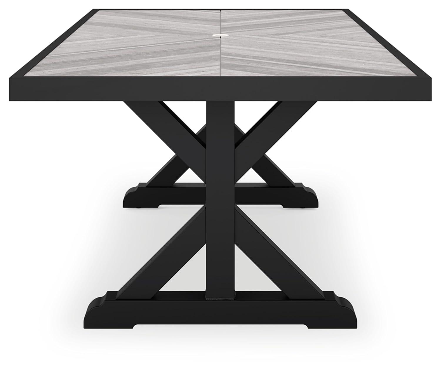 Signature Design by Ashley Beachcroft Black & Gray Outdoor Dining Table