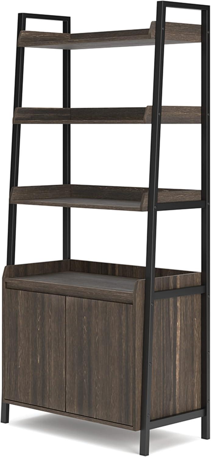 Signature Design by Ashley Contemporary Zendex 72" Bookcase, Dark Brown