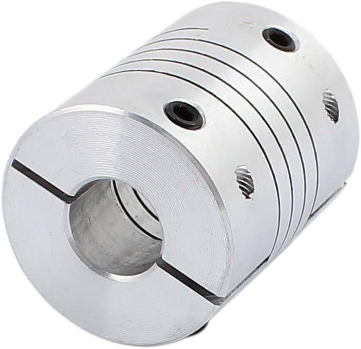 Silver Aluminum Alloy 10mm to 12mm Shaft Coupling