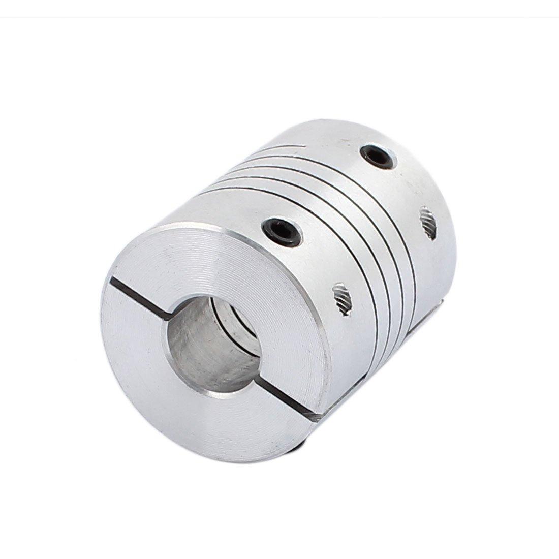 25mm Dia 10mm to 12mm Aluminum Alloy Spline Shaft Flexible Helical Coupling