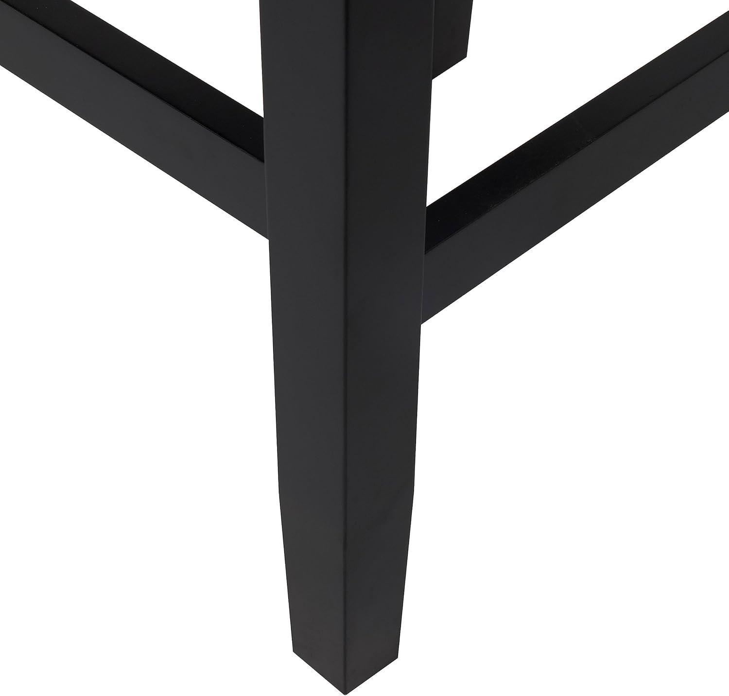 Christopher Knight Home Laramie Bonded Leather Backless Counterstools, 2-Pcs Set, Black