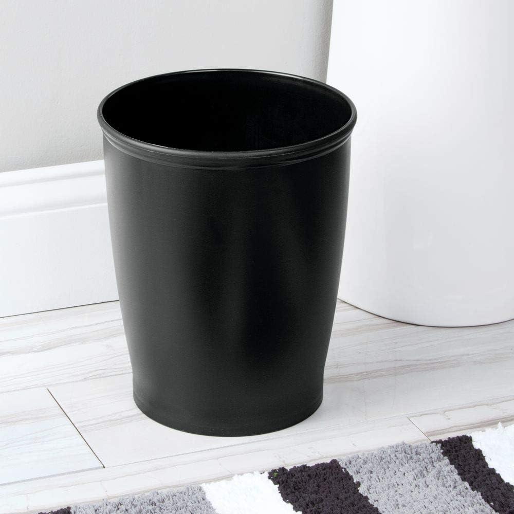 iDesign Kent Plastic Wastebasket Trash Can, 8.25" x 10"