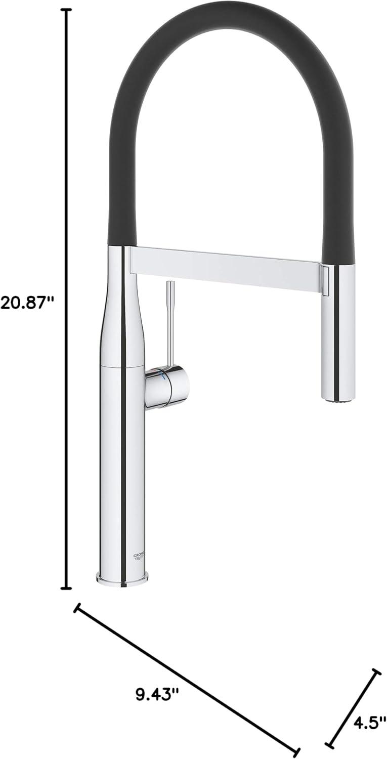 Modern Chrome Kitchen Faucet with 360° Swivel and Pull-Down Spray