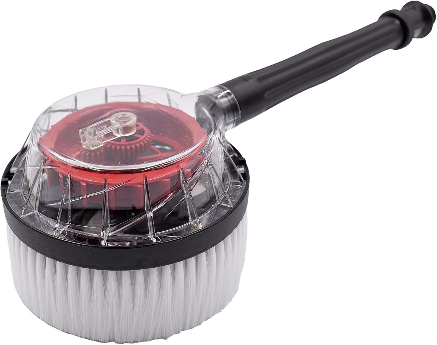 Universal Rotary Brush with Bayonet Adapter, Black and Red