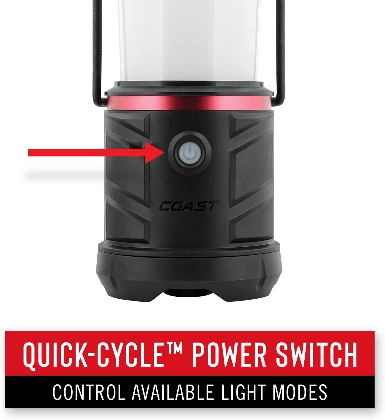 COAST EAL25 Rechargeable Dual Power 1250 Lumen Emergency Area Lantern