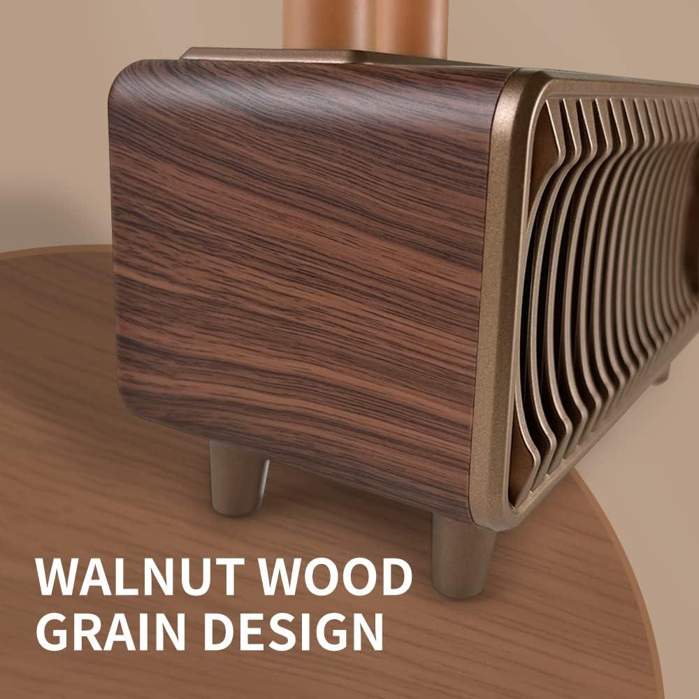 Retro Bluetooth Speaker, Vintage Radio Walnut Wood Rotary FM Radio 20W Dual Speakers Stereo,with U Disk/TF Card/Aux Music Player Function,Portable Wireless Speakers for Home, Office Decor