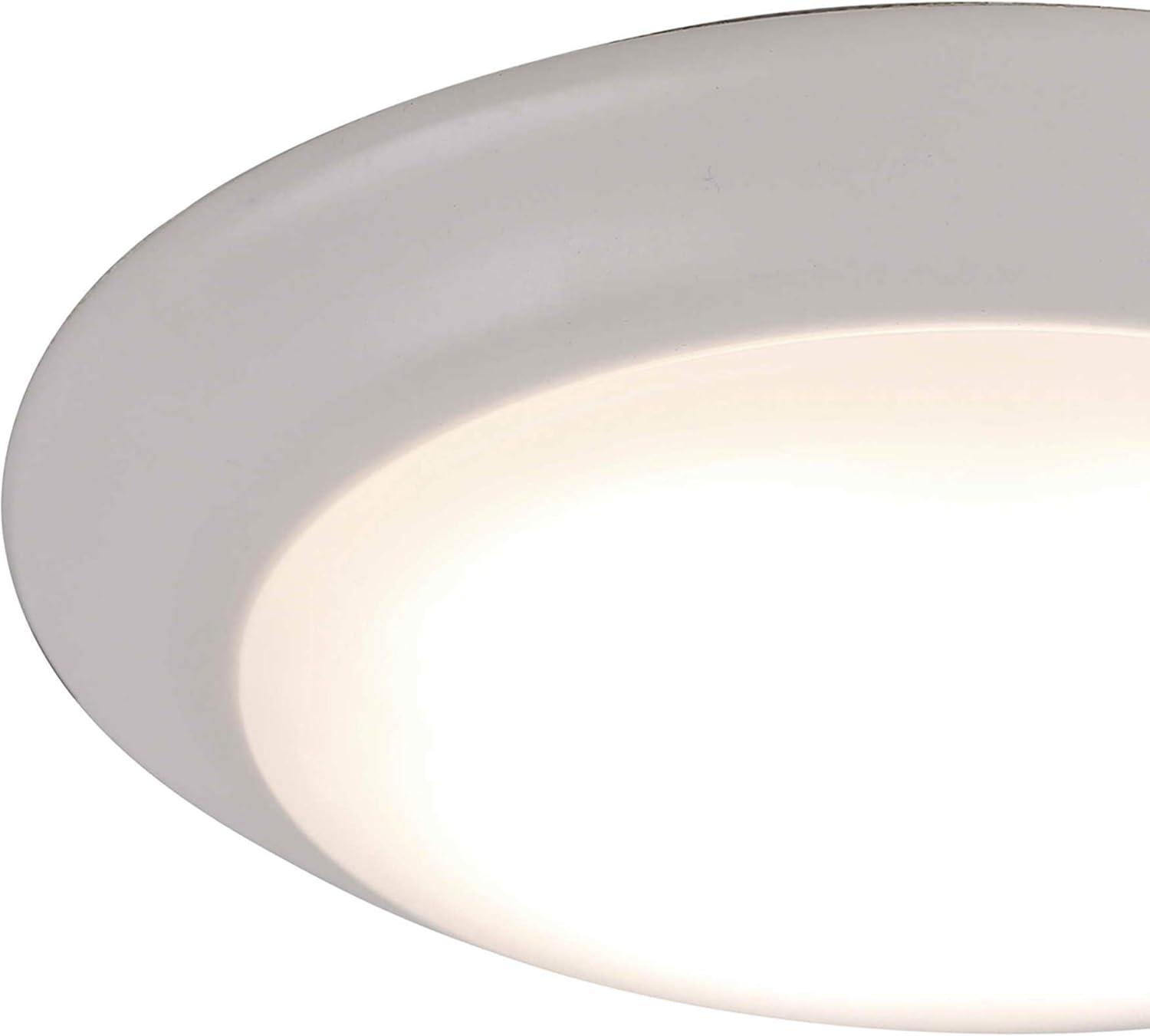 Matte White Glass LED Flush Mount Ceiling Light