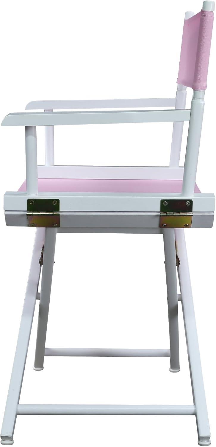 Classic Magenta Canvas Director's Chair with Natural Wood Frame