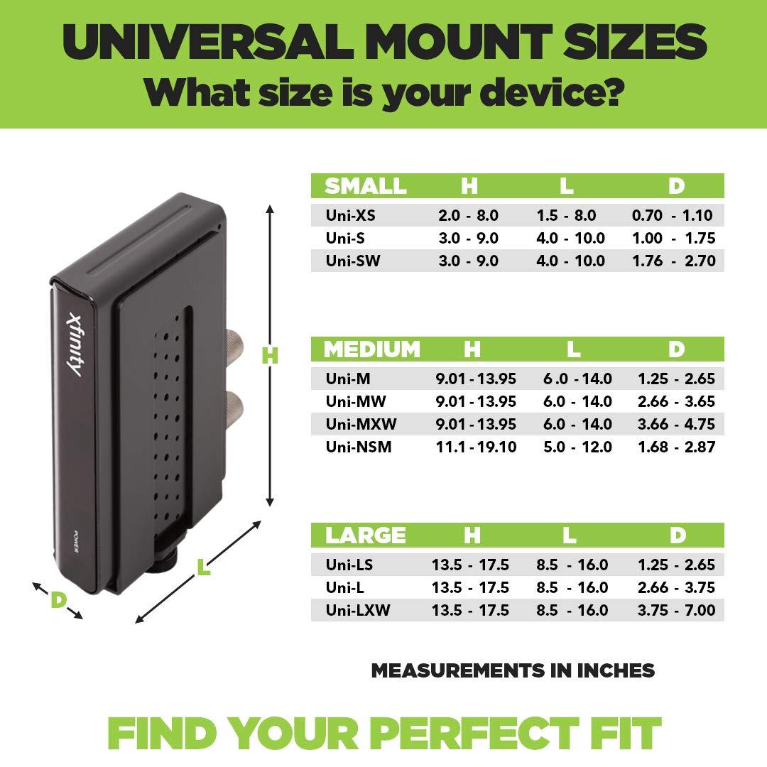 HIDEit Mounts HIDEit Uni-XS | Adjustable Extra Small Electronic Device Wall Mount