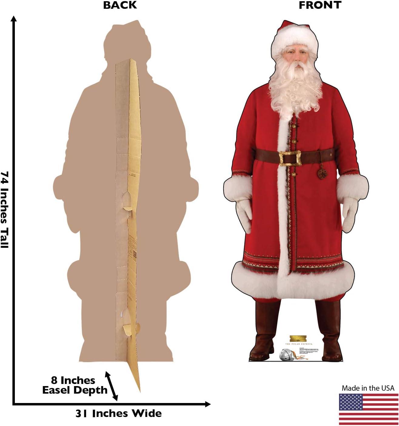 Santa The Polar Express Life-Size Cardboard Standee