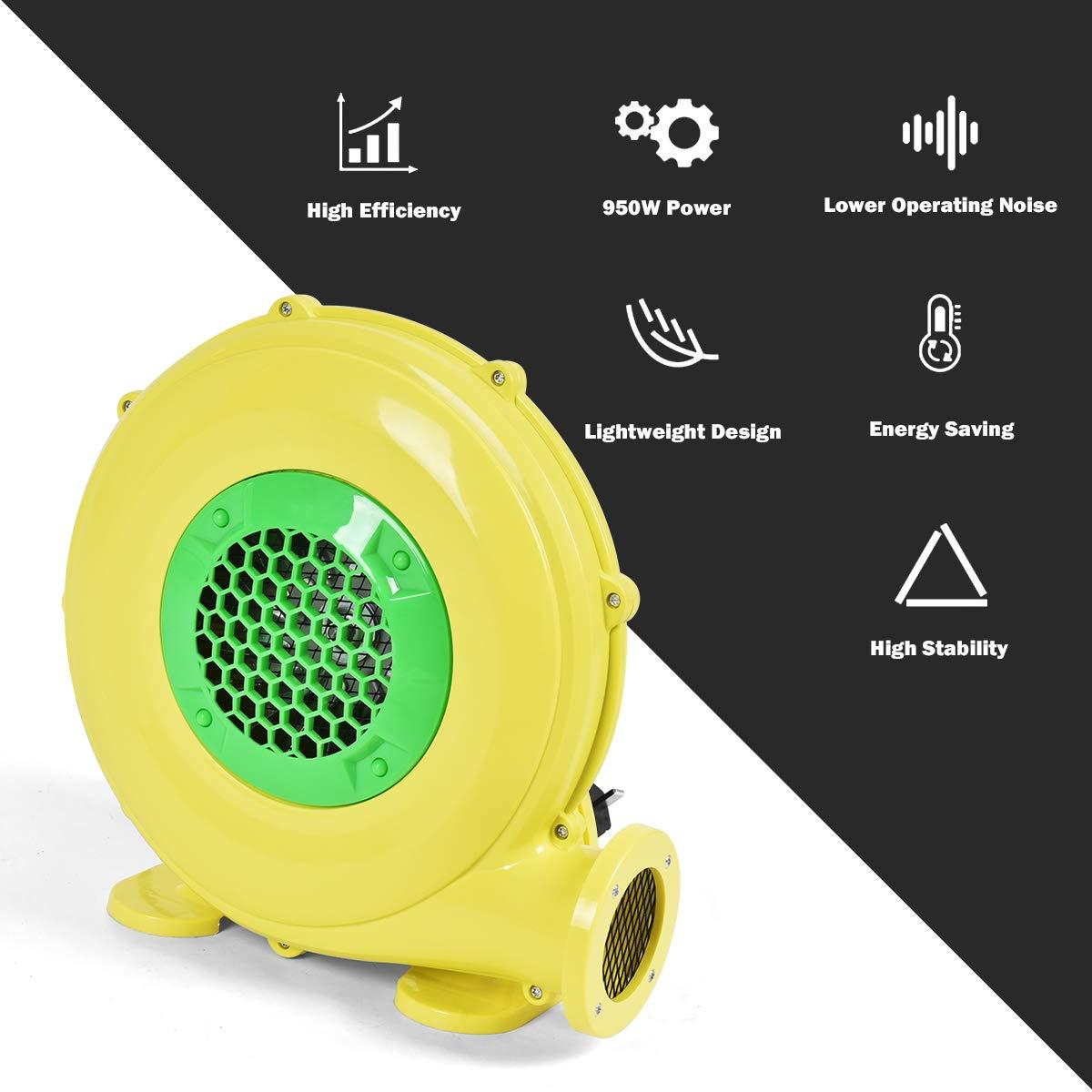 Yellow and Green Lightweight Corded Electric Handheld Air Blower