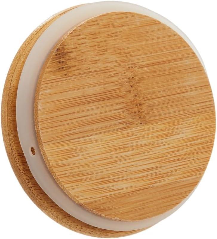 Juvale 3 Pack Glass Storage Containers with Bamboo Lids, Airtight Canisters for Pantry (32.5 oz)