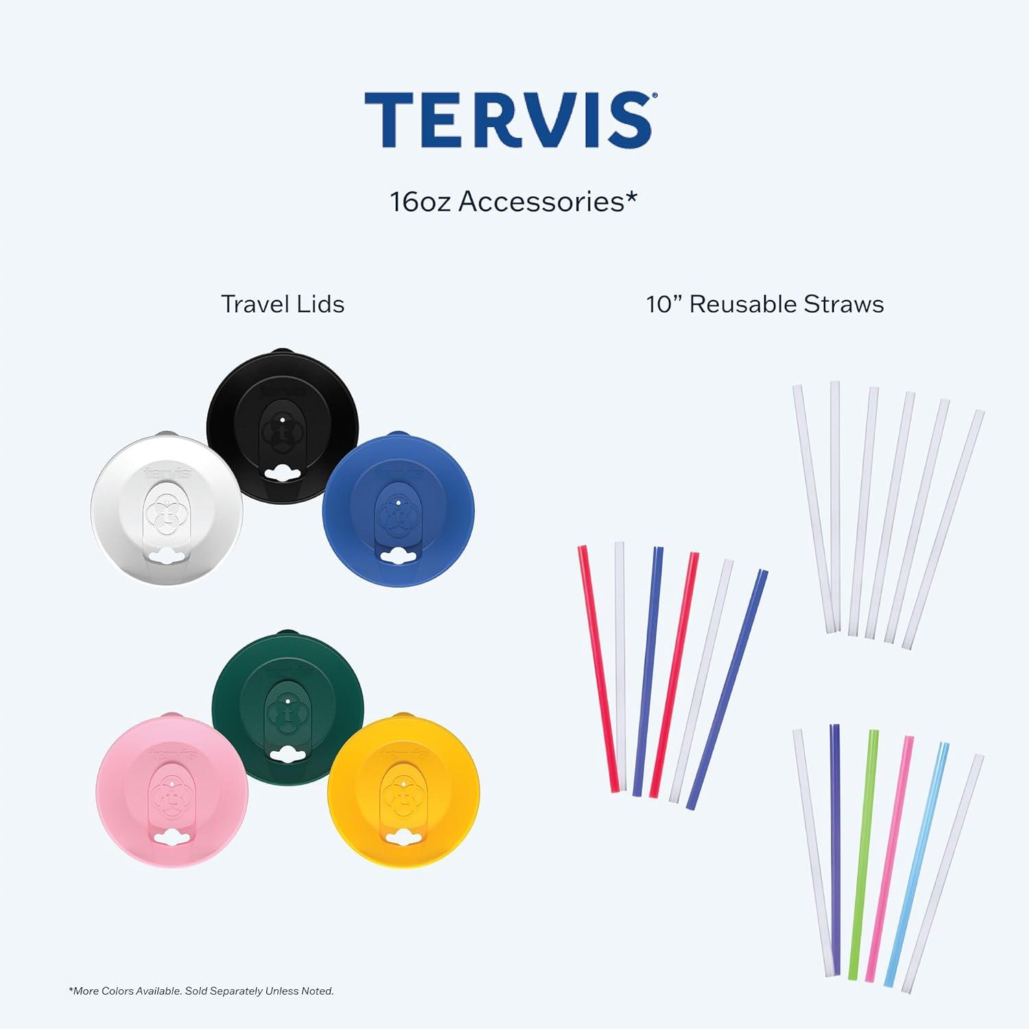 Red and Clear Double-Walled Insulated Travel Tumbler Set, 16oz