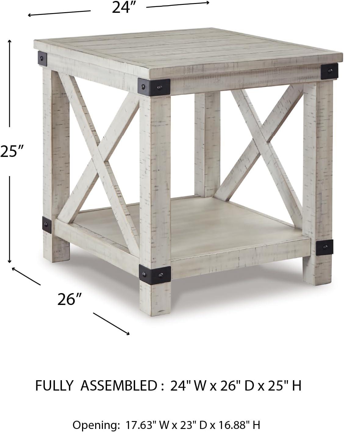 Signature Design by Ashley Casual Carynhurst End Table  Whitewash