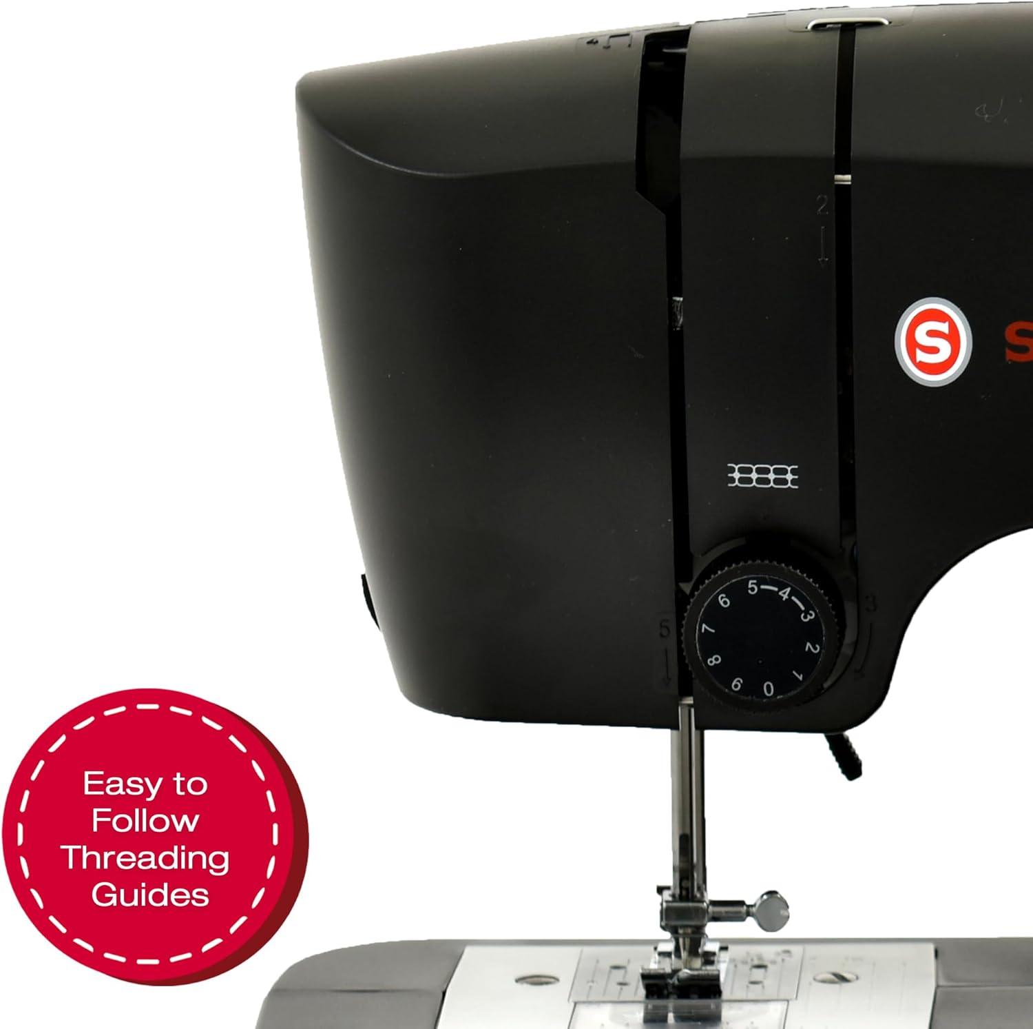 SINGER M1150 Mechanical Sewing Machine With 45 Stitch Applications, LED Light & 1-Step Buttonhole | Smart Choice for Gifting (Black)
