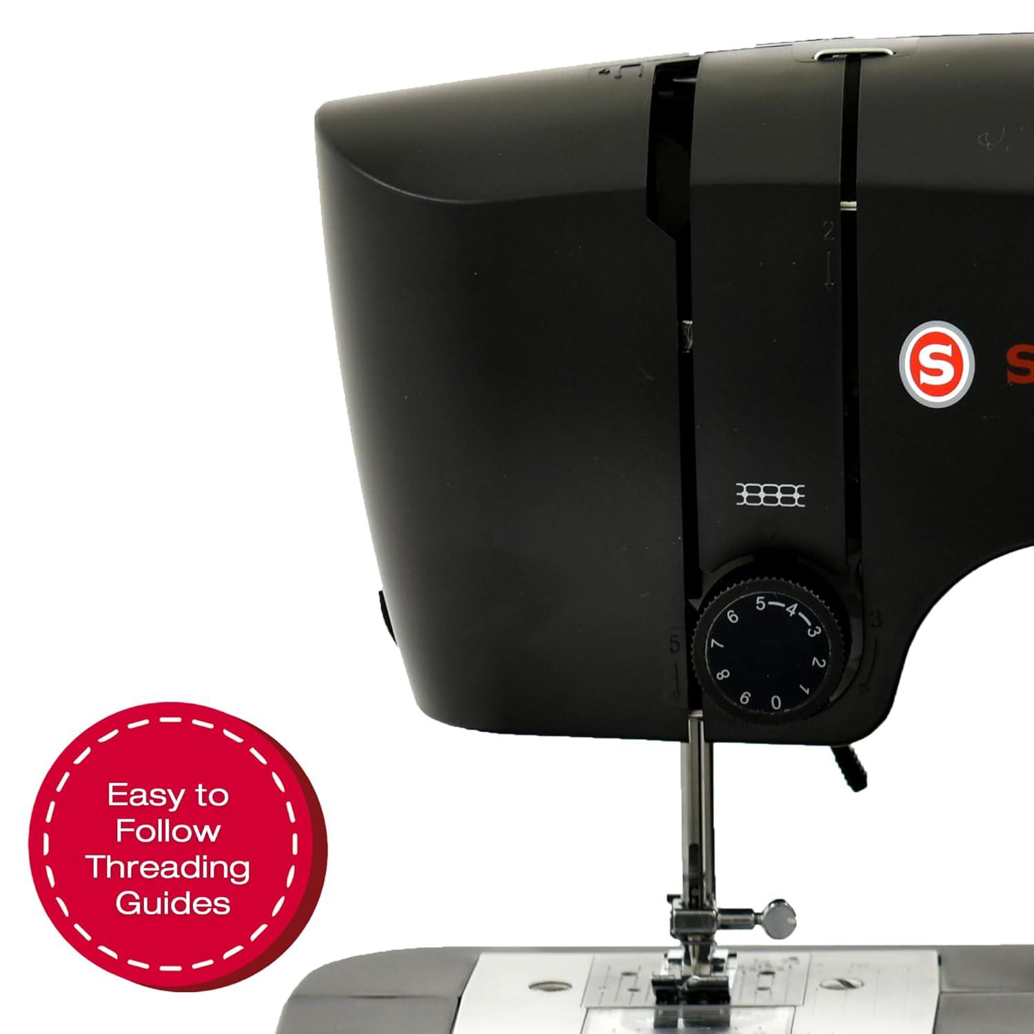 SINGER M1150 Mechanical Sewing Machine With 45 Stitch Applications, LED Light & 1-Step Buttonhole | Smart Choice for Gifting (Black)
