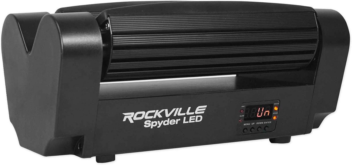 Rockville Spyder LED (8) Beam Moving Head Motorized DMX DJ/Party/Club Pro Light