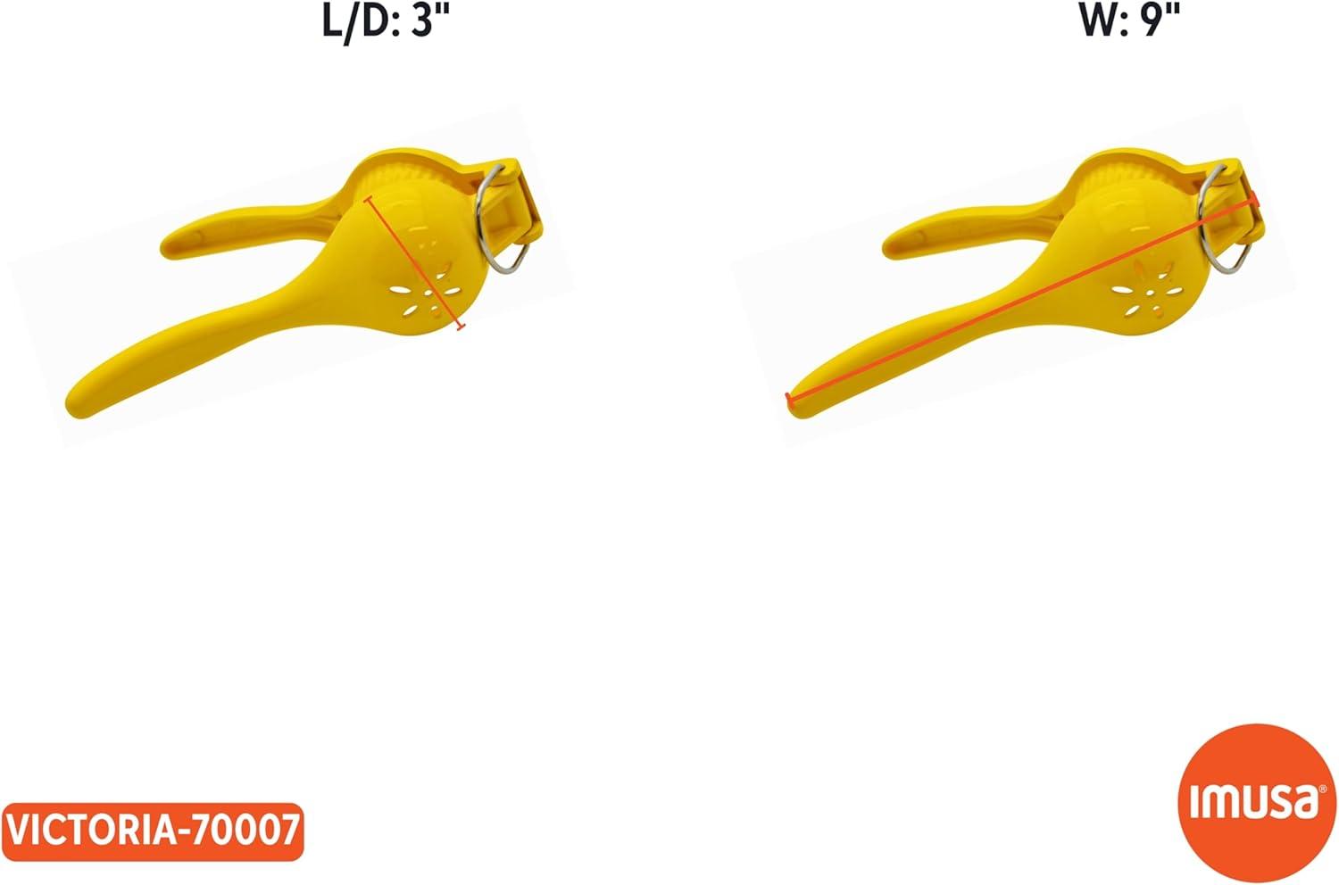 Yellow Aluminum Citrus Lemon and Lime Squeezer