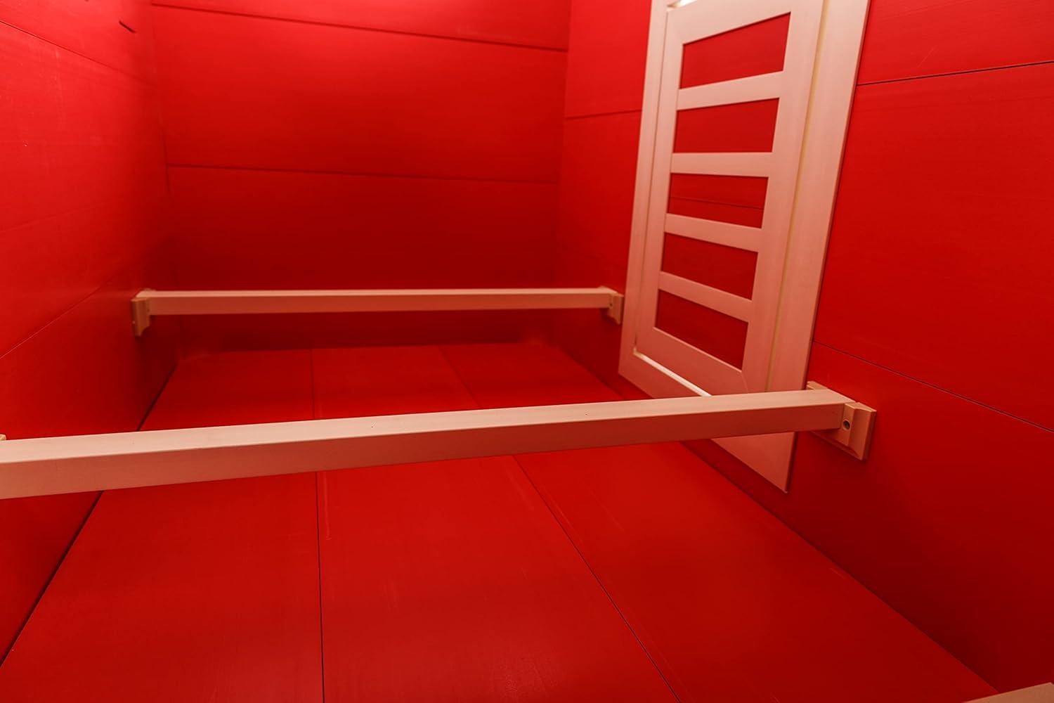 New Age Pet® ECOFLEX® Red Fontana Chicken Barn, Eco-Friendly and Non-Toxic Urban Coop for 2-3 Chickens, Easy Assembly, with Nesting Box and Roosting Bars, Moisture and Odor Resistant