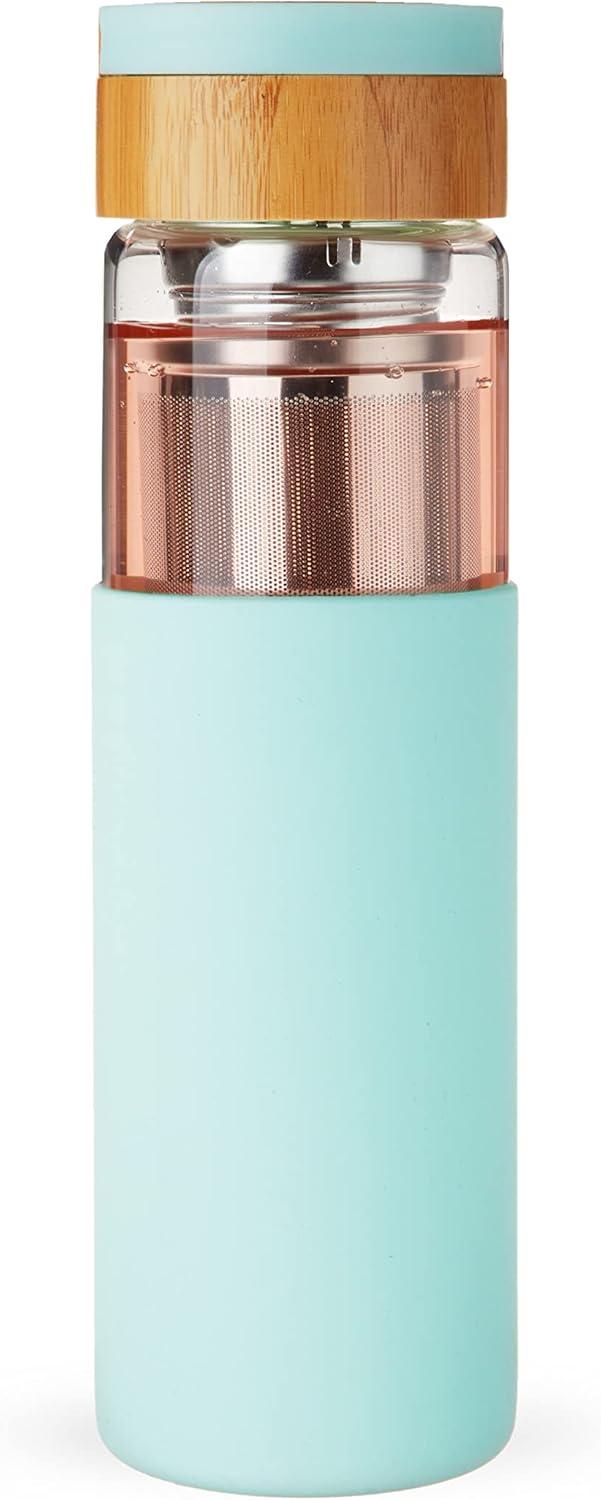 Pinky Up Dana Glass Travel Infuser Mug in Lavender