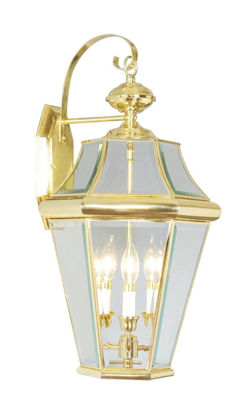 Livex Lighting Georgetown 3 - Light Wall Light in  Polished Brass