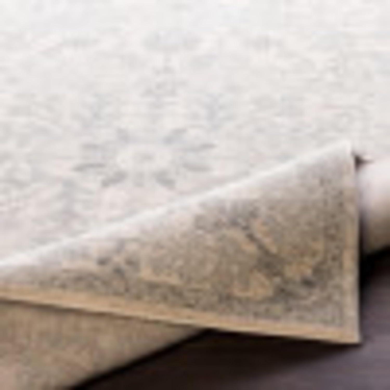 Odelia Light Beige and Gray Synthetic Area Rug