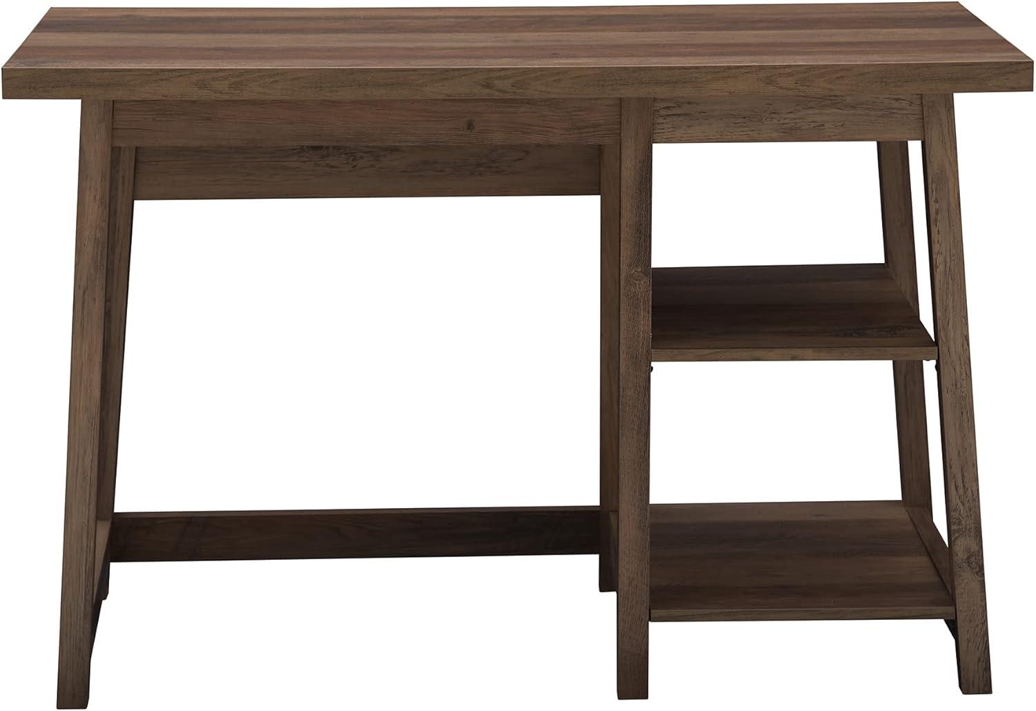 Farmington 46" Brown Engineered Wood Modern Home Office Desk