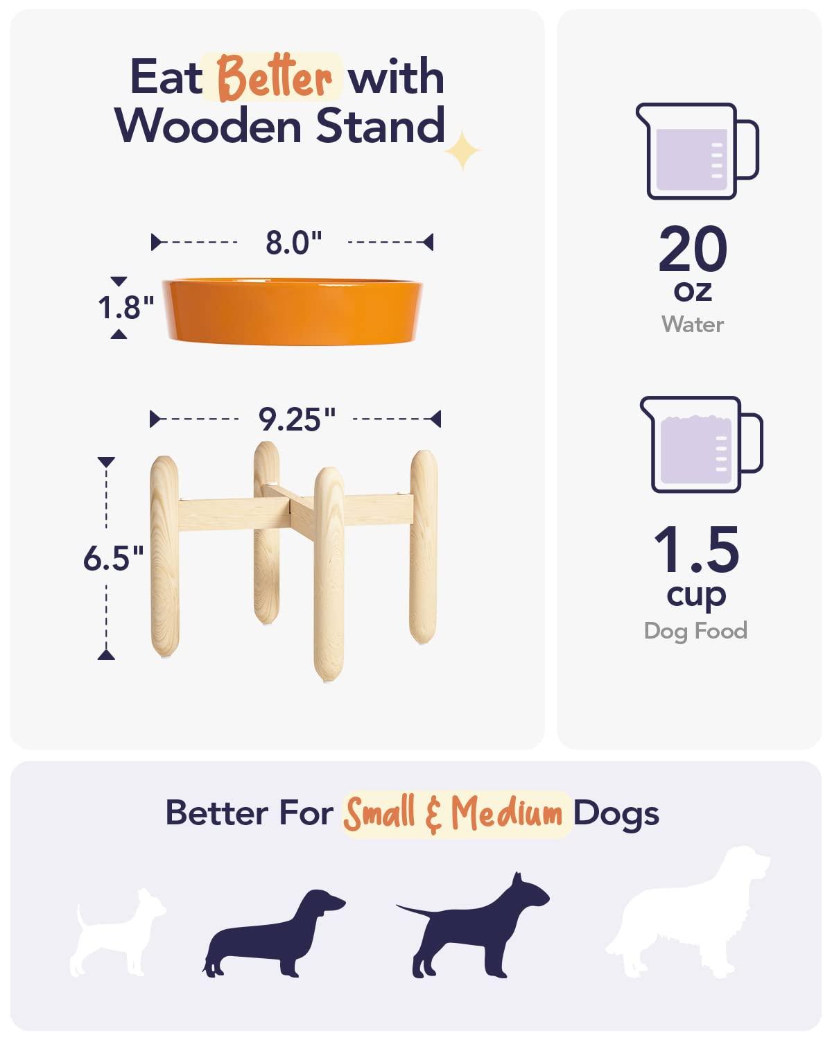 Ceramic Slow Feed Dog Bowls