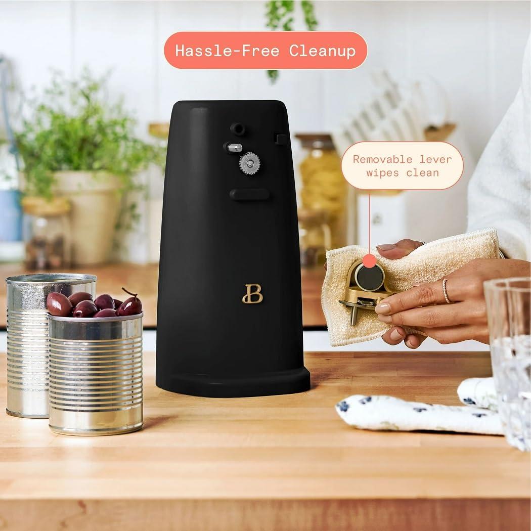 Beautiful Easy-Prep Electric Can Opener, Black Sesame by Drew Barrymore