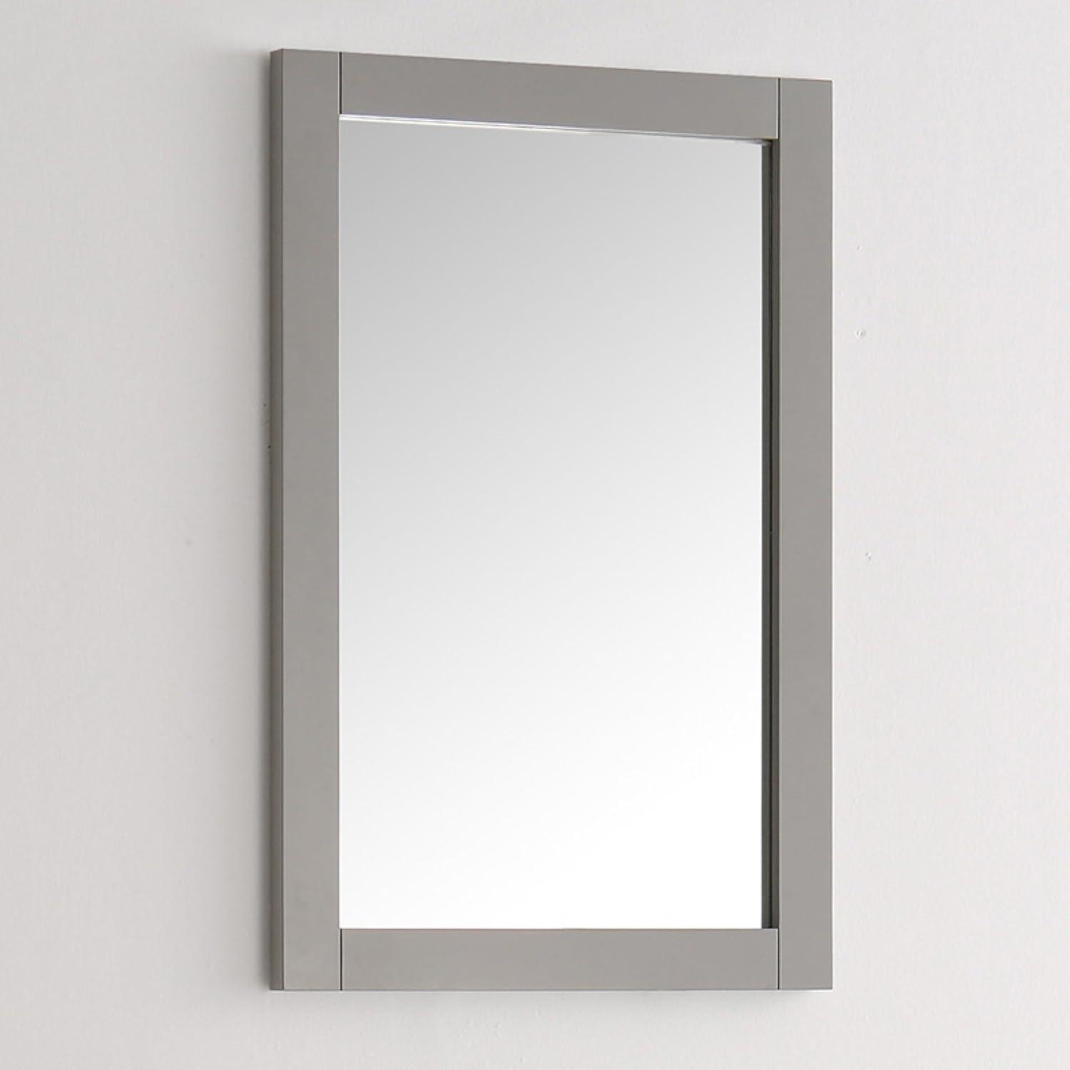 Hartford 20" Traditional Rectangular Wood Framed Bathroom Vanity Mirror