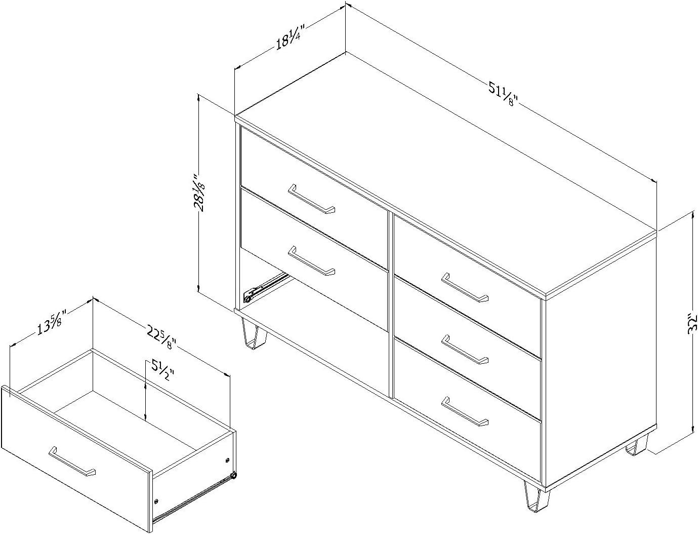 Arlen 6-Drawer Double Dresser