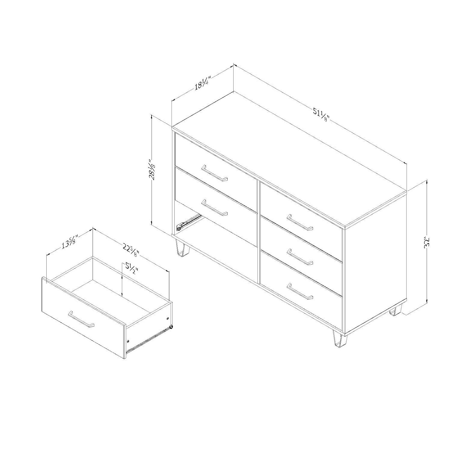 Arlen 6-Drawer Double Dresser