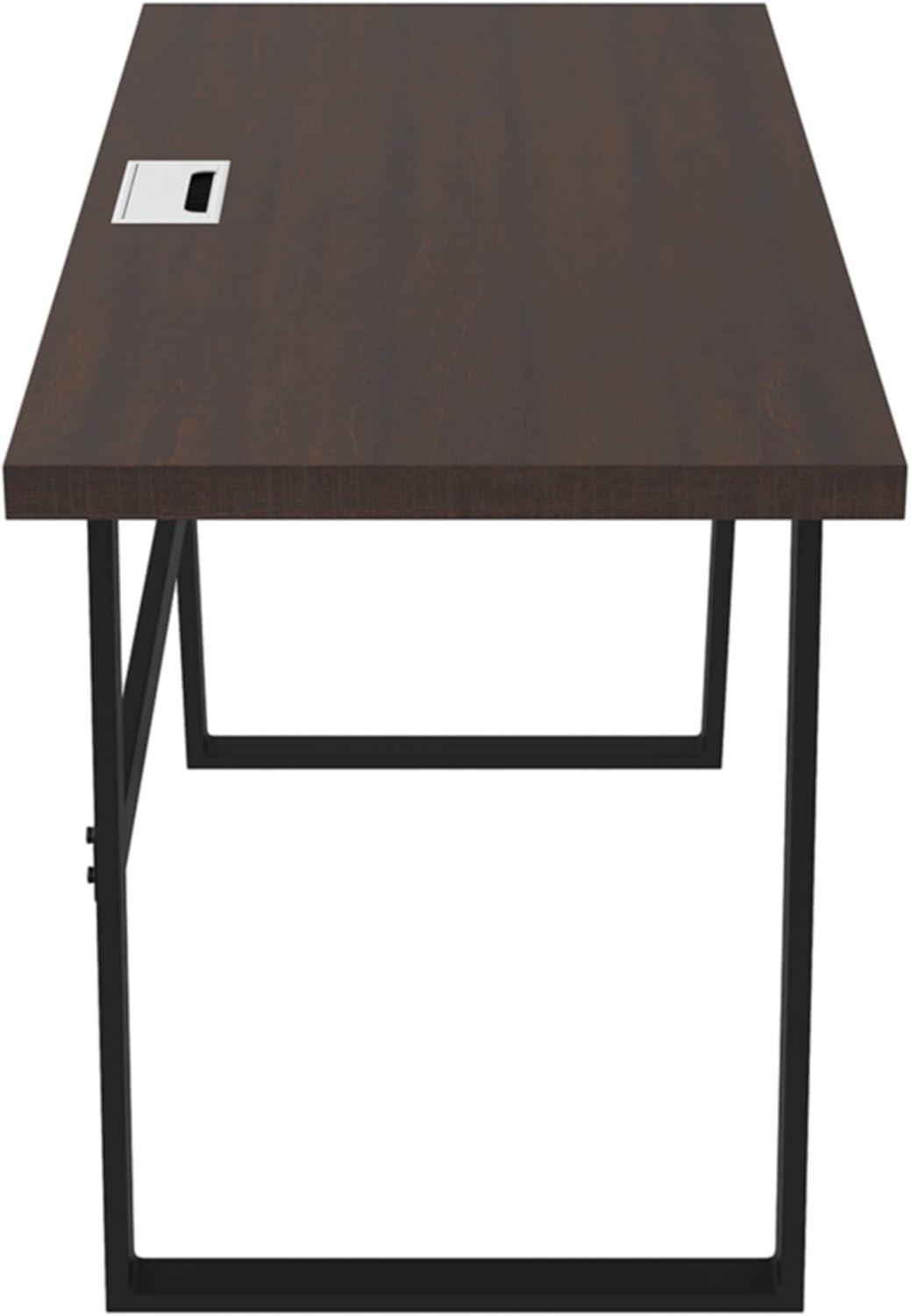 Camiburg 47" Brown and Black Wood Home Office Desk