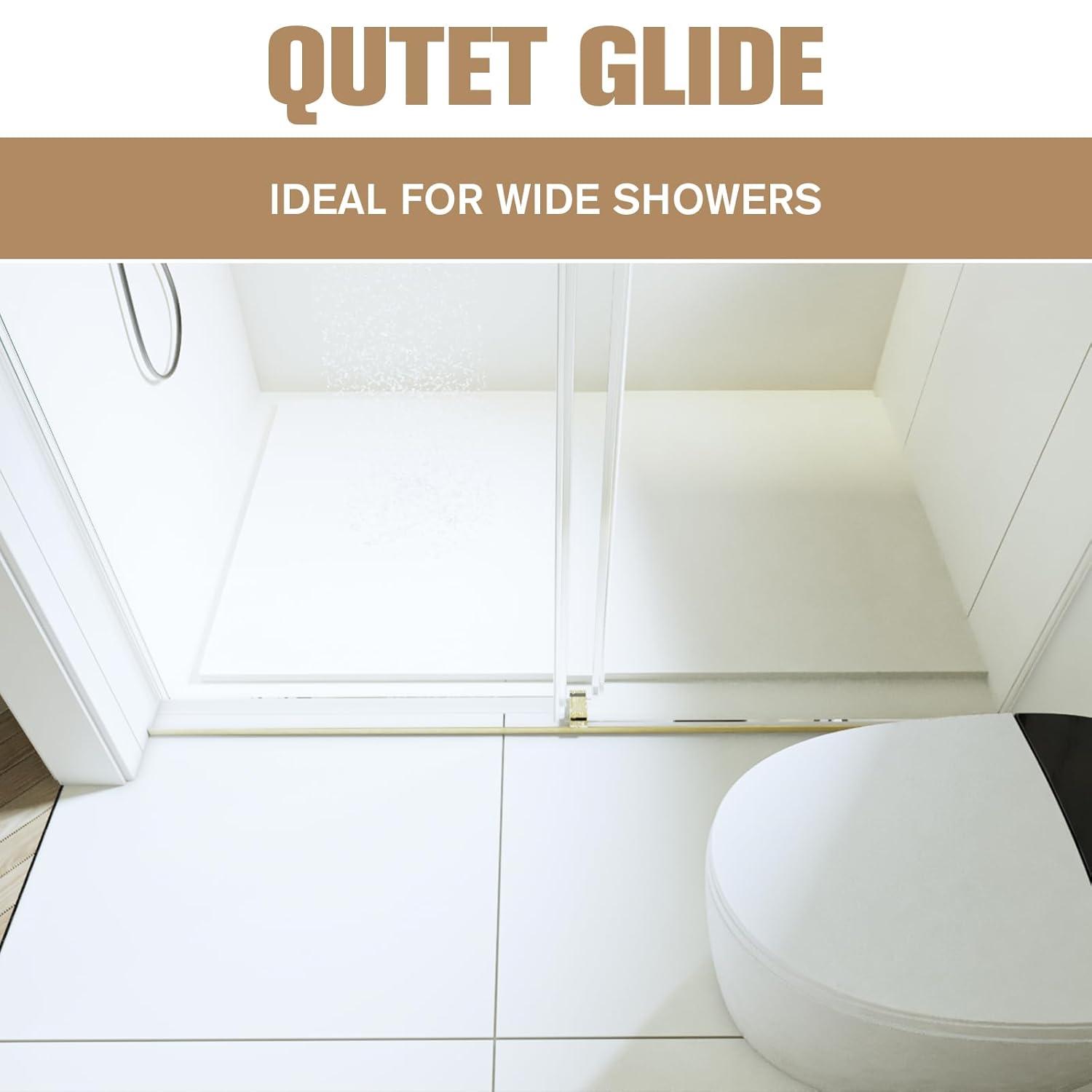 Dimorphos 56-60"W x 76"H Frameless Double Sliding Shower Door with 10mm Tempered Glass Door 11DD161822LL