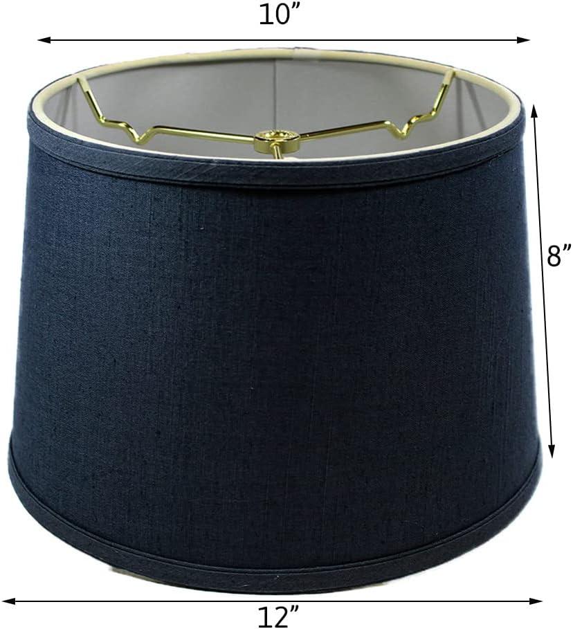 8" H x 12" W Silk/Shantung Drum Lamp Shade ( Spider )