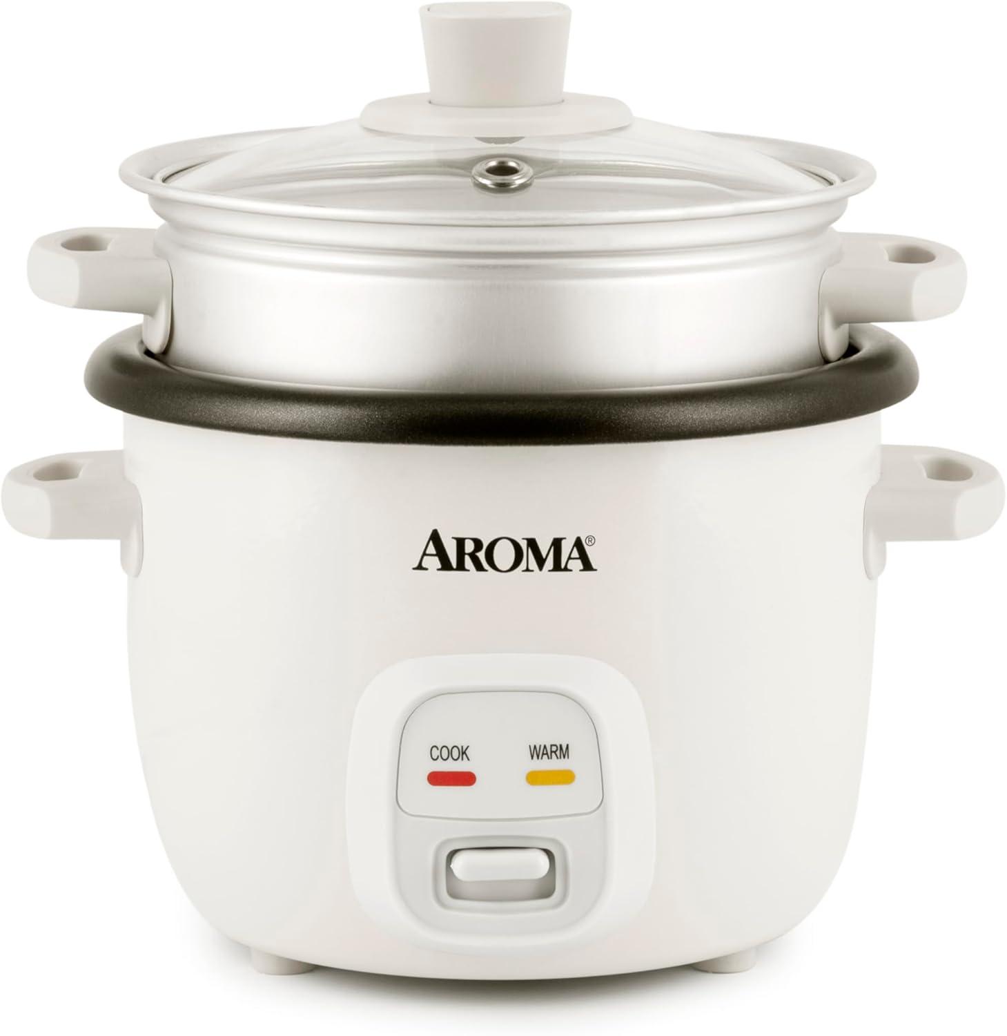 Aroma AROMA Mini Rice Cooker, 2-Cup (Uncooked) / 4-Cup (Cooked), 1.5 Qt
