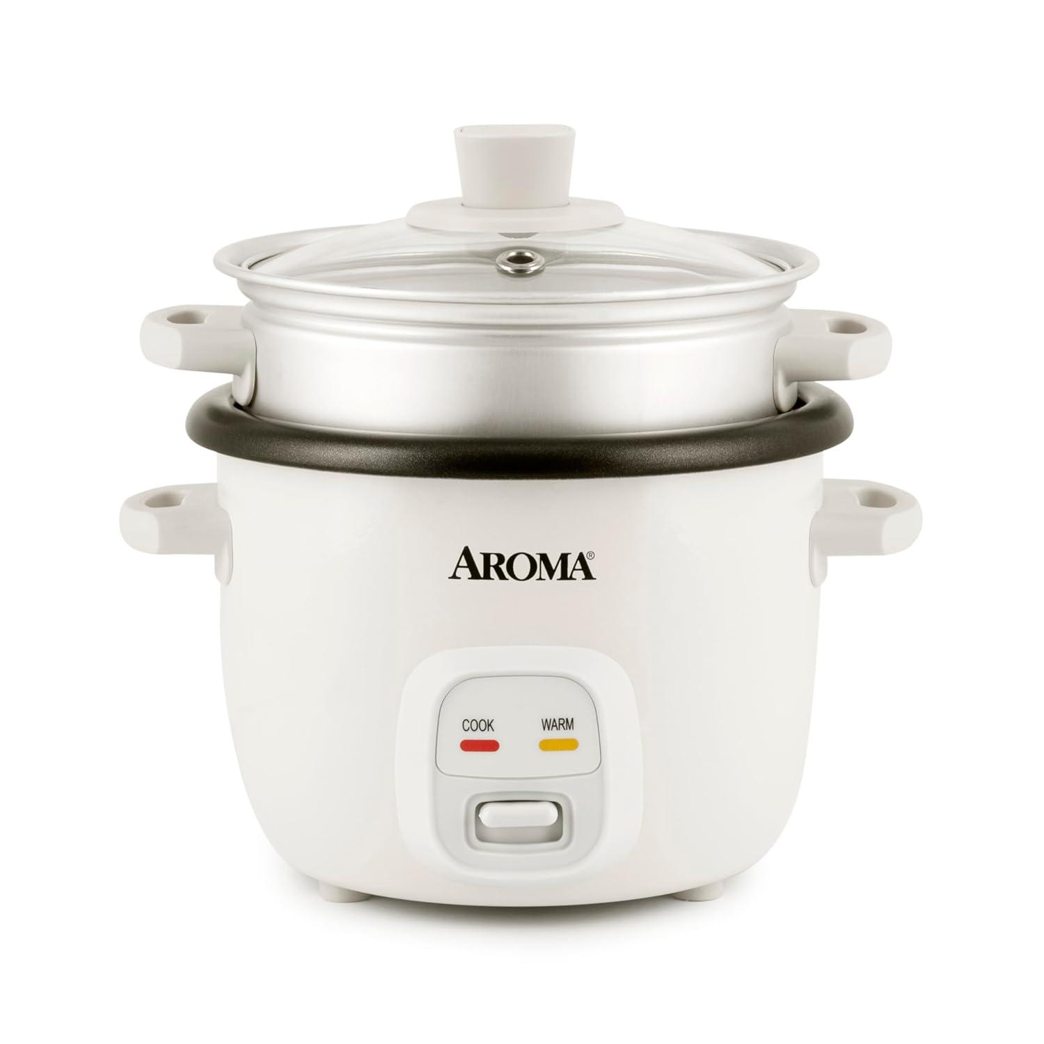 Aroma AROMA Mini Rice Cooker, 2-Cup (Uncooked) / 4-Cup (Cooked), 1.5 Qt