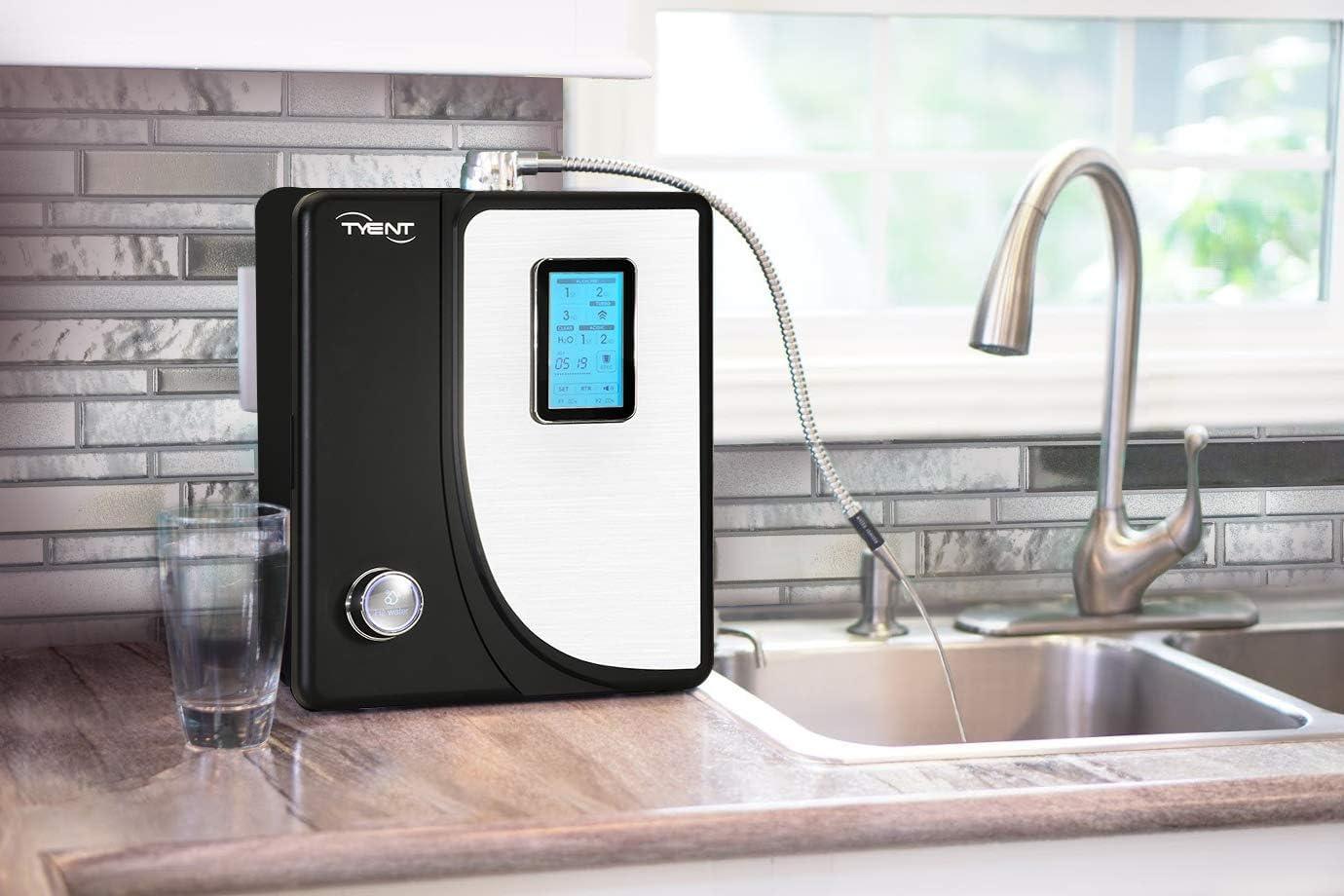 Tyent Black and Silver Alkaline Water Ionizer with Touchscreen