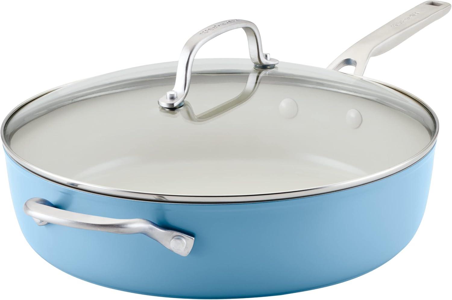 KitchenAid® Hard Anodized Ceramic Nonstick Saute Pan with Lid, 5 Quart