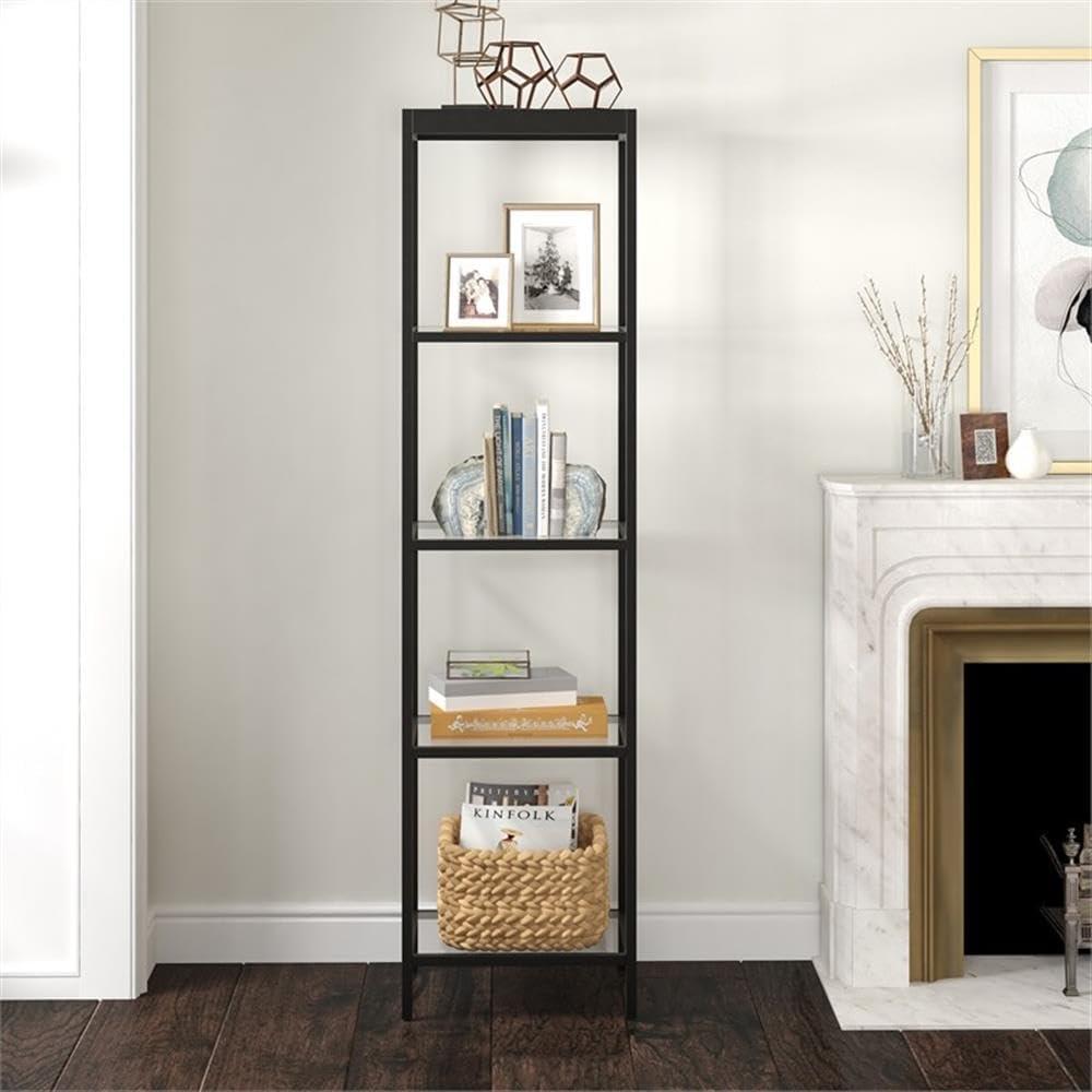 Blackened Bronze 70" Quintuple-Tier Rectangular Étagère