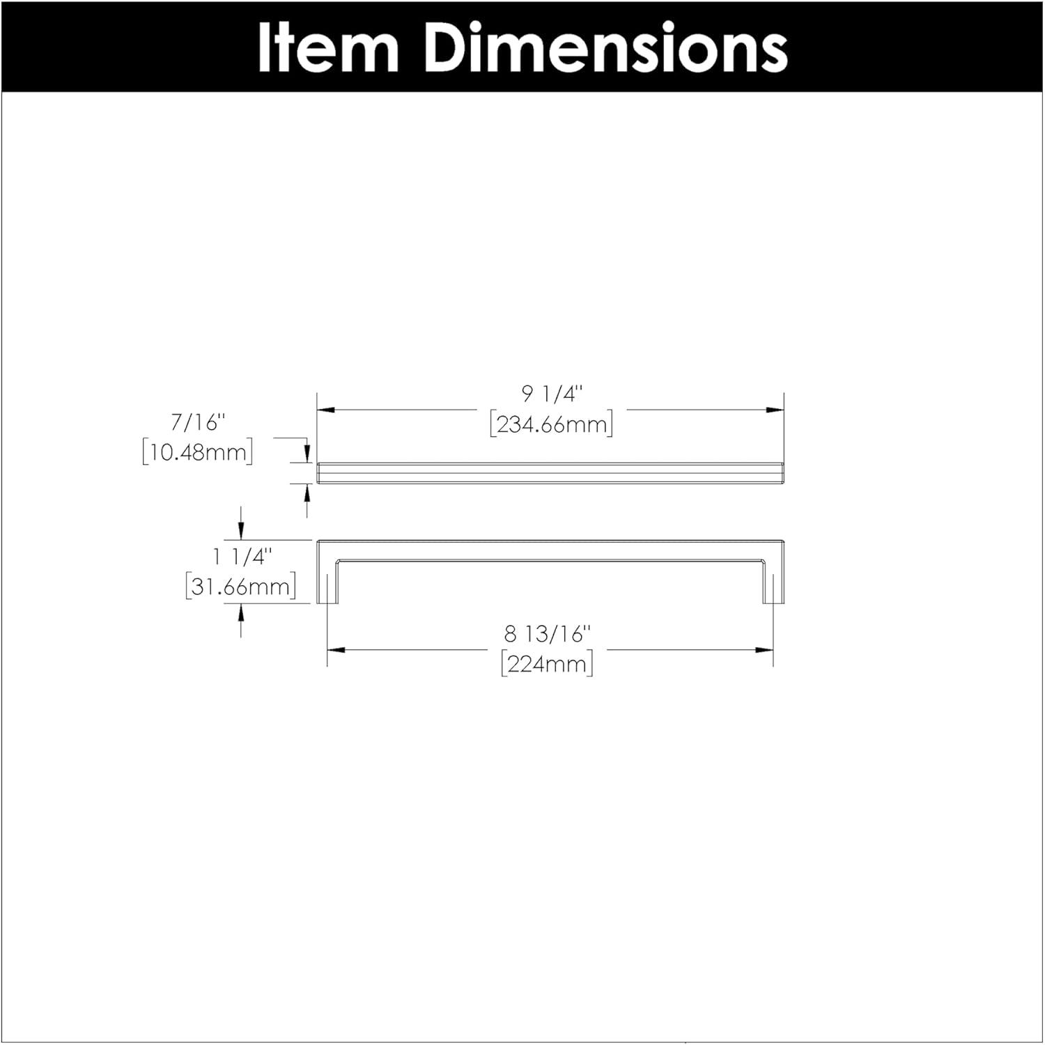 Skylight Kitchen Cabinet Handles, Solid Core Drawer Pulls for Cabinet Doors