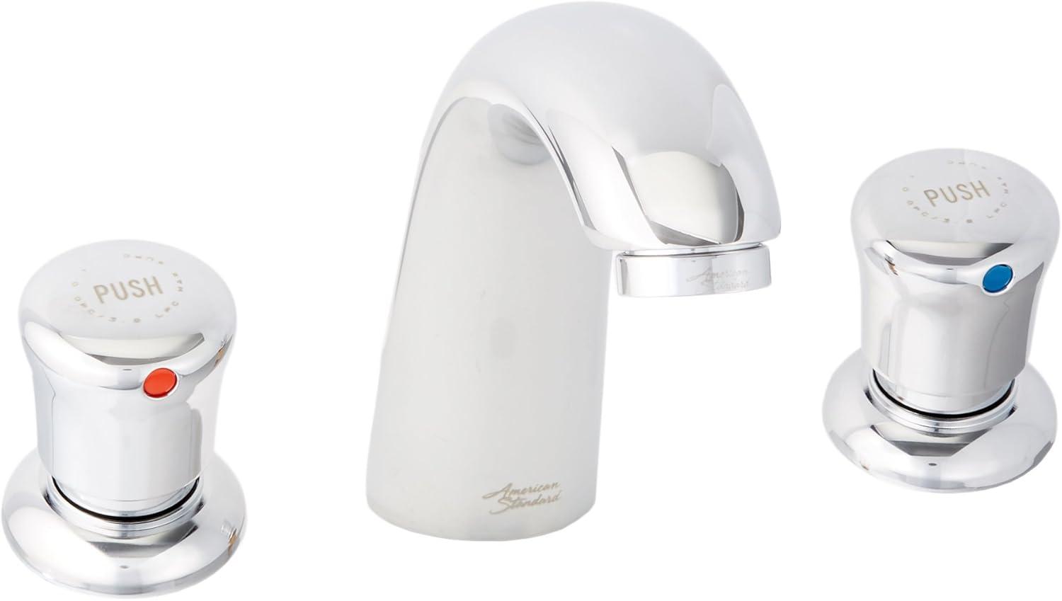 American Standard Two-Handle Widespread Metering Bathroom Faucet 1.0 GPM in Polished Chrome