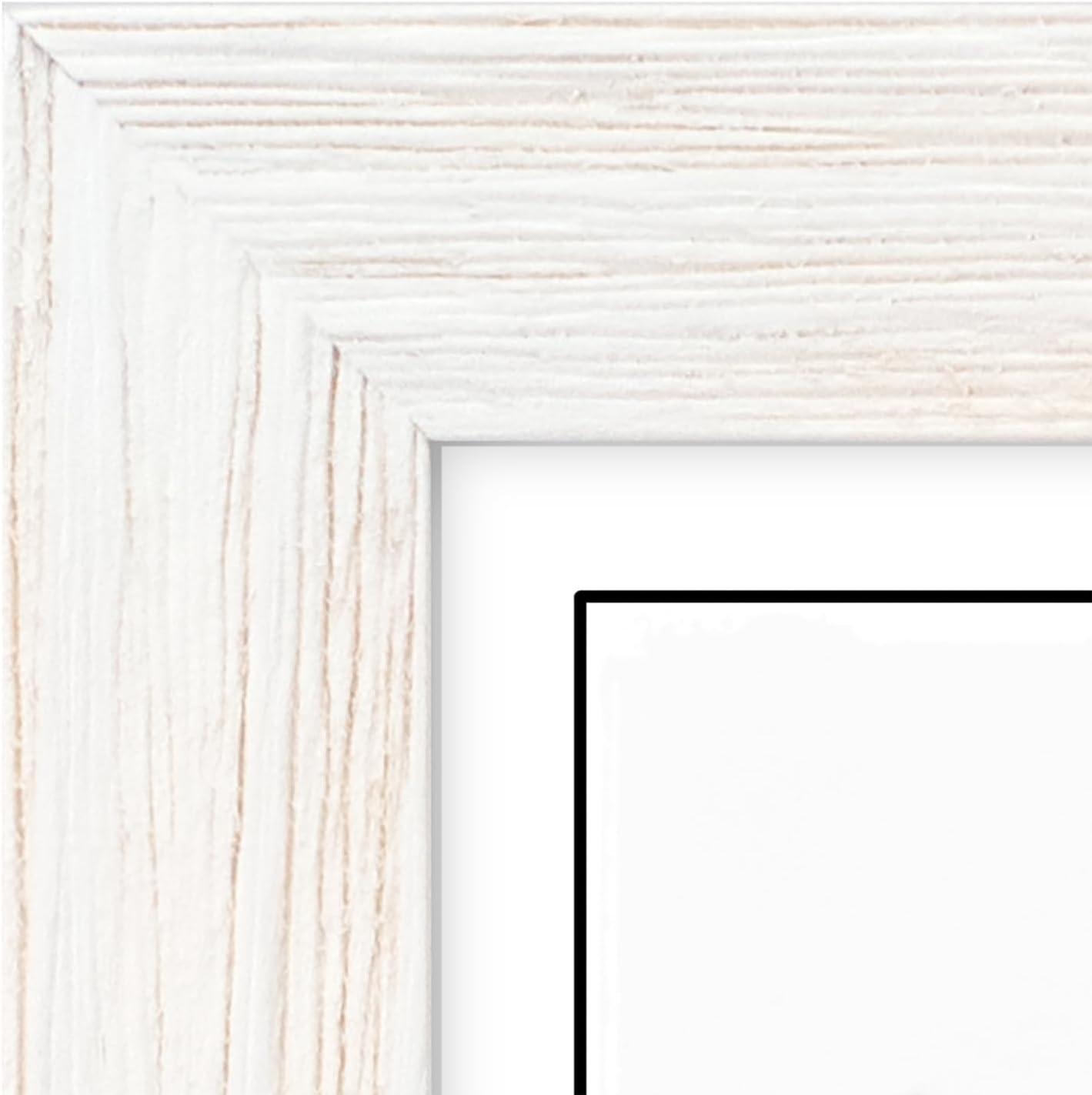 Malden 805-57 5x7 White Wash Linear Frame