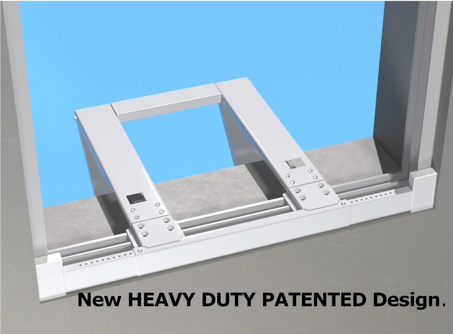 ALPINE HARDWARE Drill-Less Universal Window Air Conditioner Bracket - Window AC Support - Supports Air Conditioners Well Over 200 lbs.