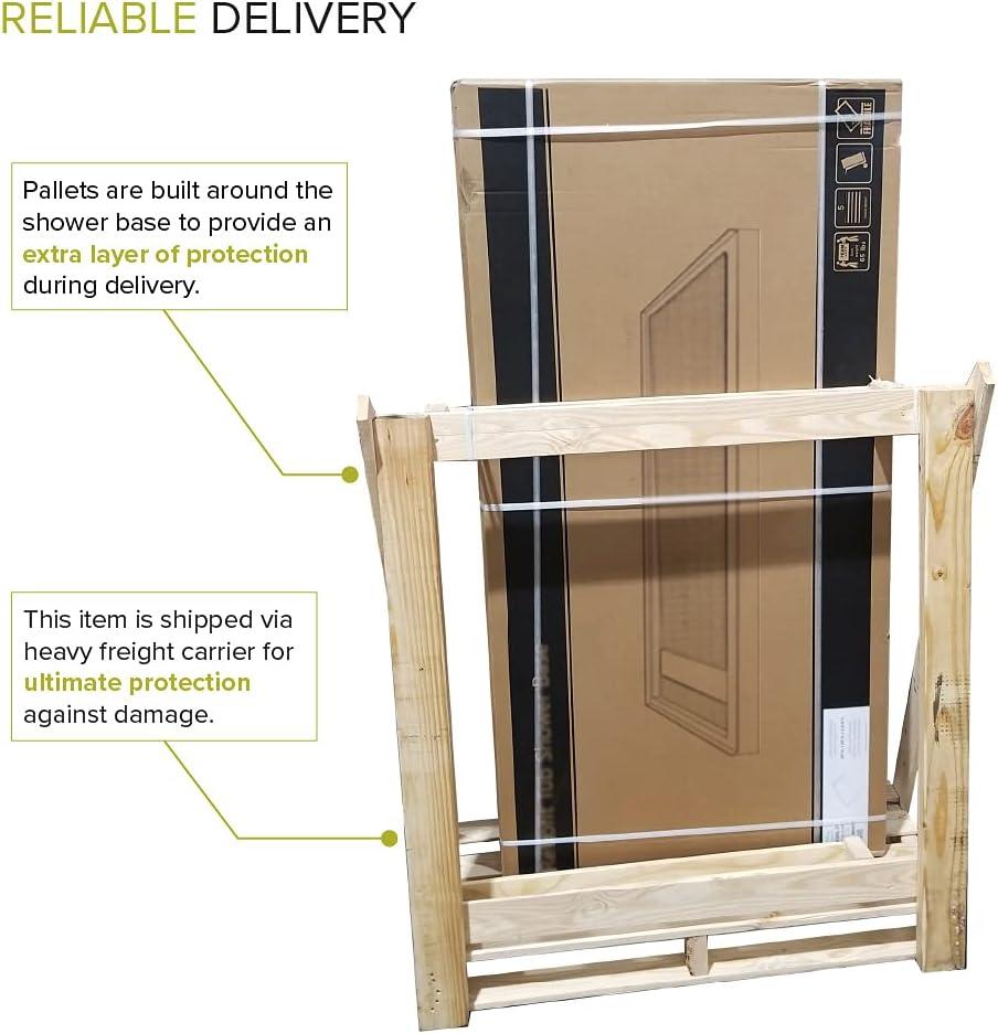 Transolid 36'' W 36'' D Square Single Shower Base FLU3636C-31