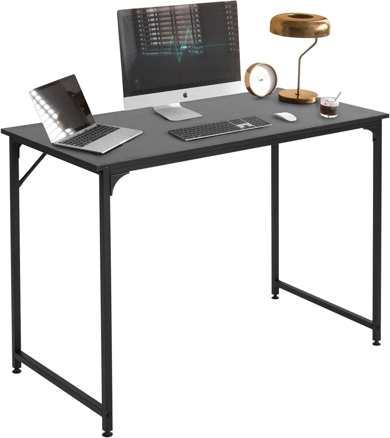 Computer Desk 39/47 inches Writing Desk Home Office Study Workstation Modern PC Laptop Sturdy Simple Gaming Desk with Metal Frame