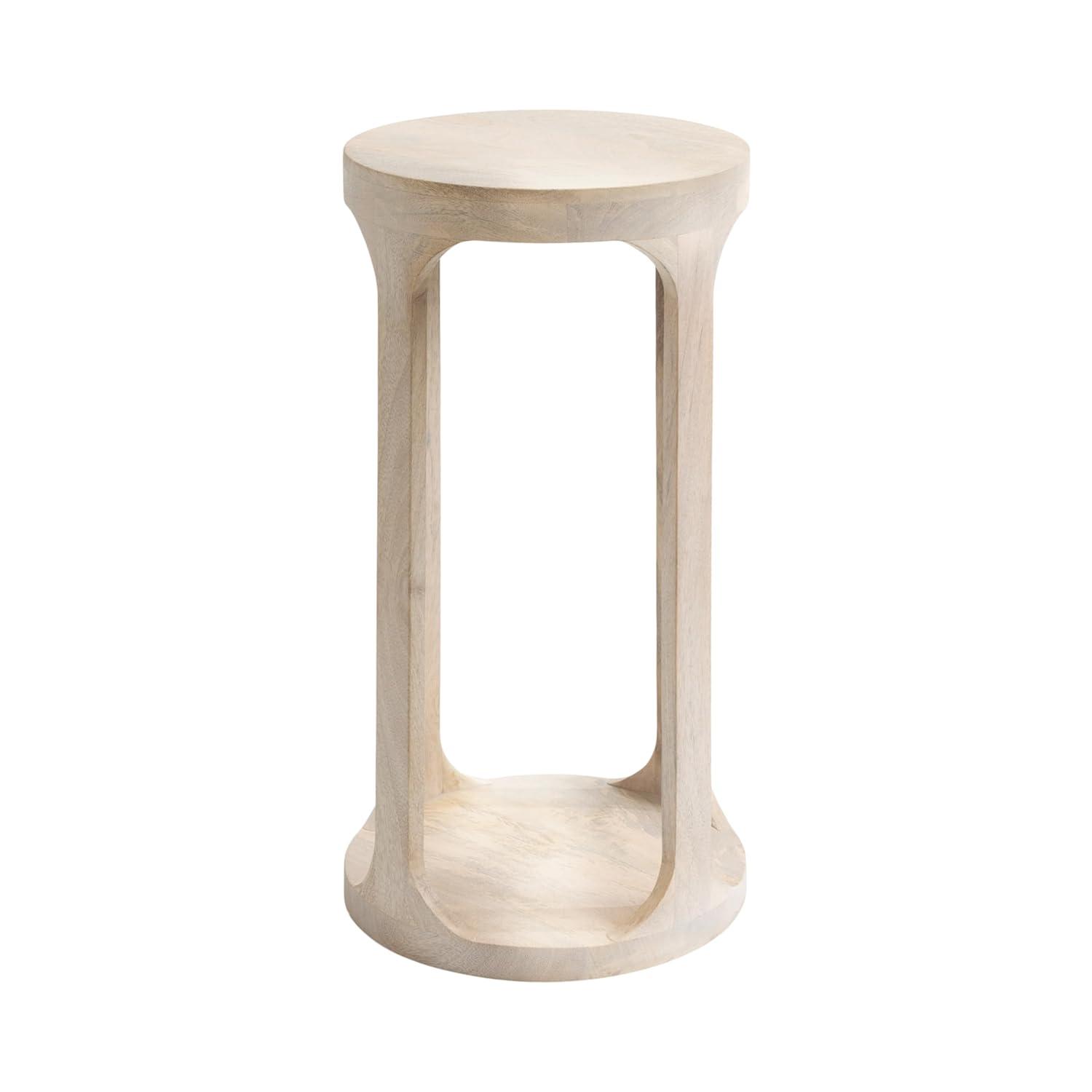 Kate and Laurel Dahl Wood Drink Table, 12x12x23, White